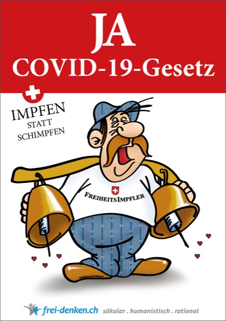 Covid-Gesetz-Ja-Plakat für Schlussspurt
