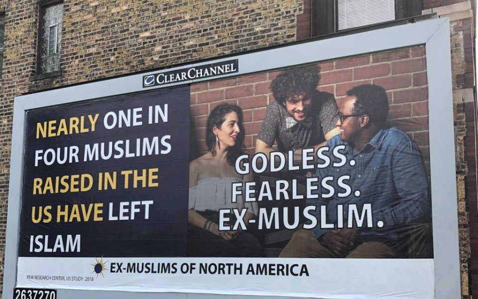 Plakat «Godless. Fearless. Ex-Muslim»