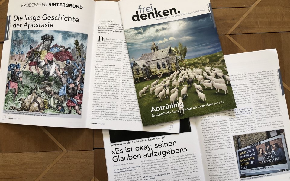 Cover und Inhaltsauszug frei denken 2020-01